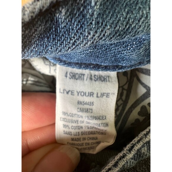 1990s VTG American Eagle Womens Distressed Blue Jeans Relaxed Fit Pants sz 4 - Picture 9 of 9